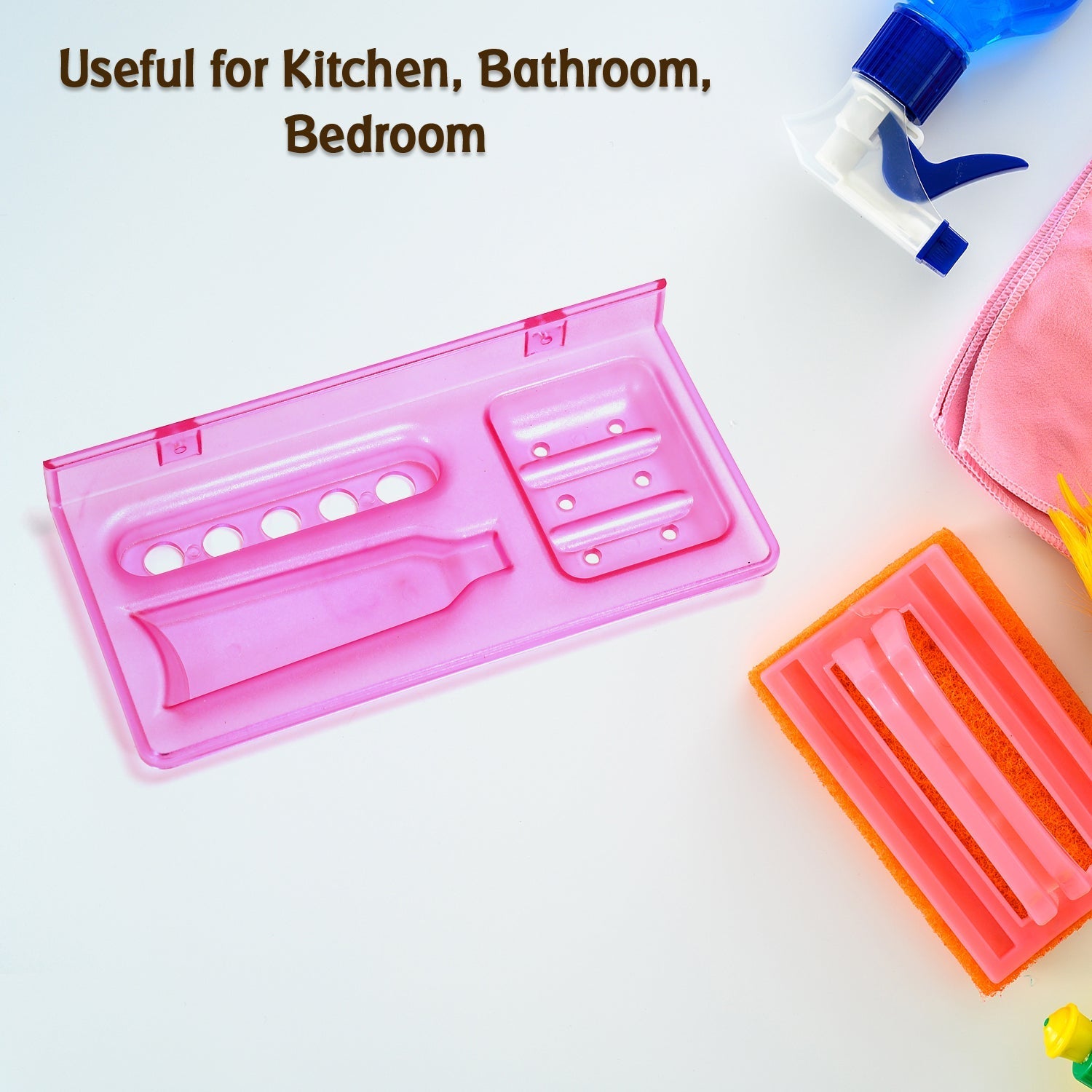 3-in-1 glass soap dish for modern bathrooms 3-in-1 glass soap dish for modern bathrooms